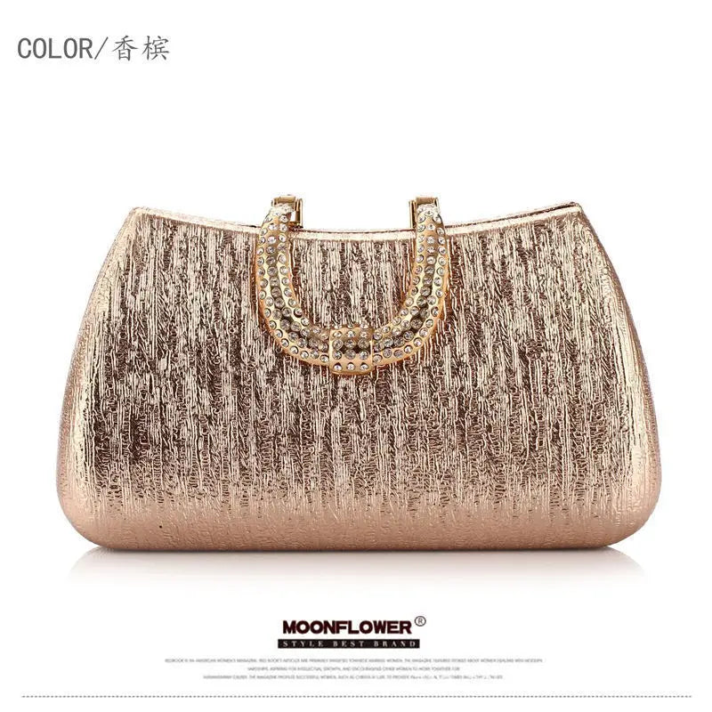 2024 Evening Clutch Luxury Women Gold Shoulder Bags Fashion  Chain Handbag Dinner Handbag Wedding Cocktail Party Coin Purse