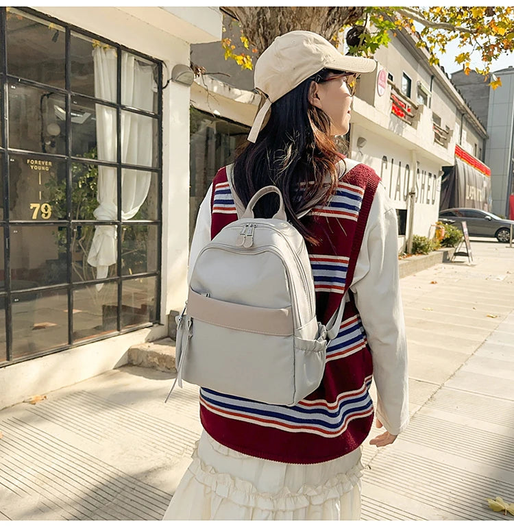 Luxury Brand Lady Fashion Backpacks High Quality Large Capacity Shoulder bags Waterproof Multi Functional Women's Handbags