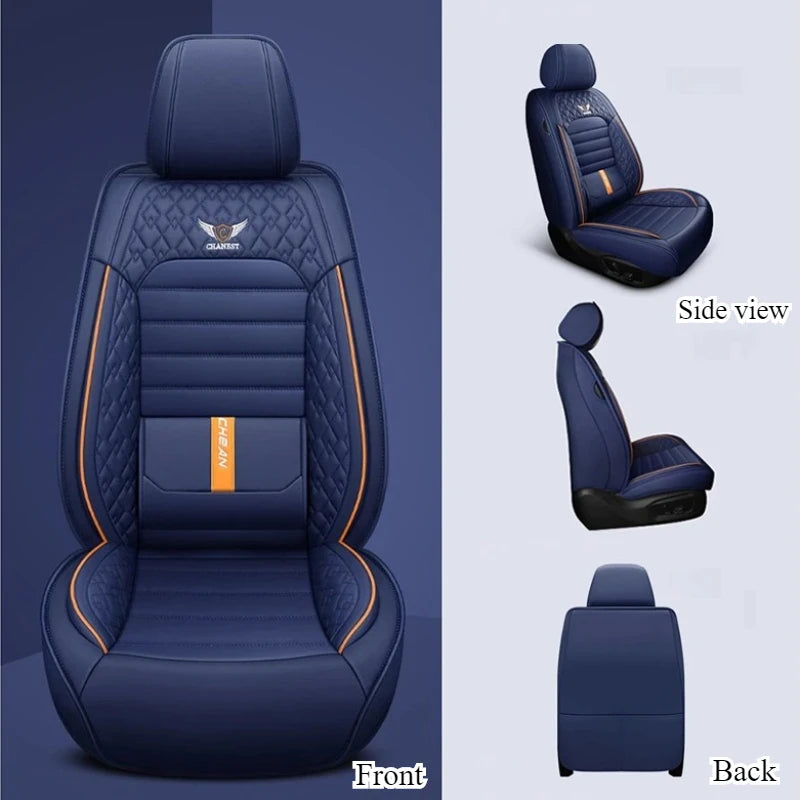 Ultra-Comfy & Durable Full-Wrap Leather Car Seat Covers – Premium Craftsmanship, All-Season, Universal Fit for Most Vehicles
