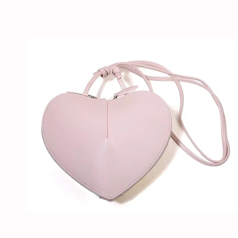 2025 high-texture love bag, mobile phone bag, genuine leather shoulder messenger bag, star heart-shaped bag of the same style