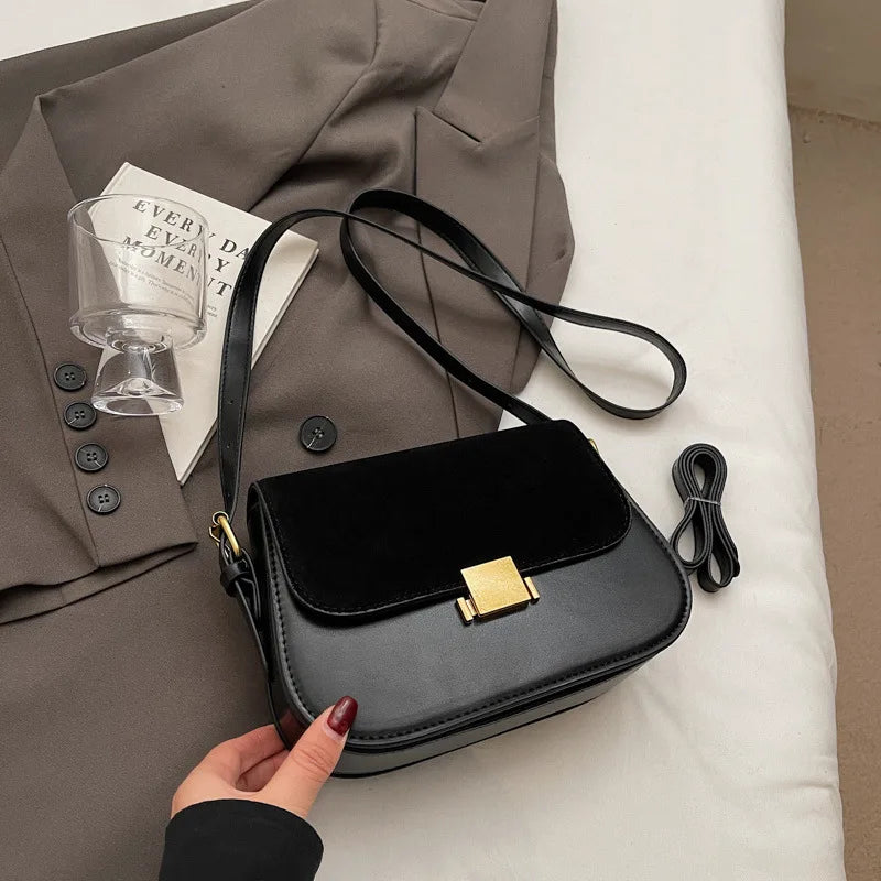 Fashionable Matte Ladies' Bag Versatile Crossbody Underarm Single Shoulder Bag Stylish Accessory for Casual Travel