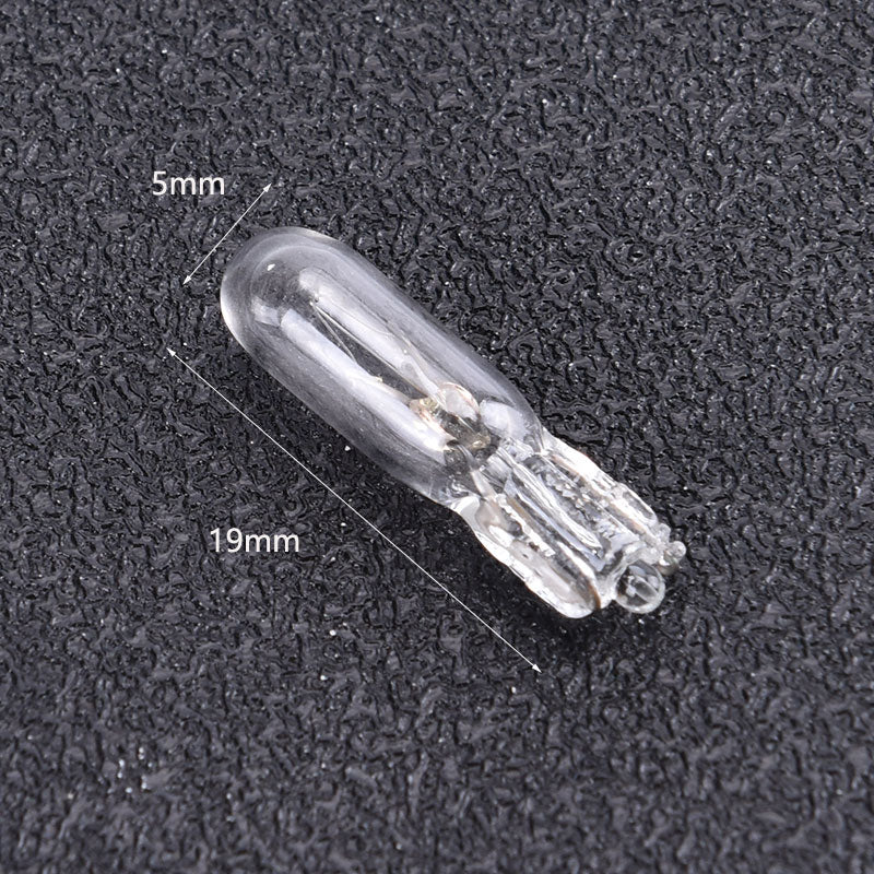 10Pcs/pack 12V 1.2W T5 Glass Light Bulb Dashboard Instrument Panel Brake Light Bulbs Headlights Lamp Lights Car Lights