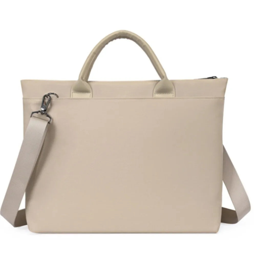 15.6inch Portable Laptop Bags Shoulder Strap with Handle Laptop Handbag Lightweight Solid Color Notebook Sleeve Bag Travel