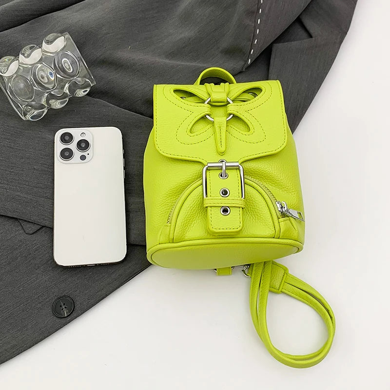 Korean Fashion Backbag Casual Travel Bag Classic Flower Backpack 2024 Pu Leather Women Bags Foreign Trade Bag Women'S Backpack