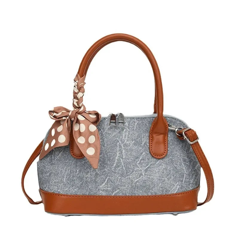 2024 New! Retro Stylish Ruffled Shell Bag - High - End Printed, Ideal for Women's Casual Outings & Versatile Use Free Shipping