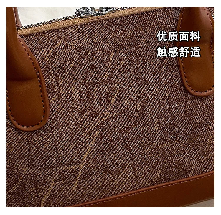 2024 New! Retro Stylish Ruffled Shell Bag - High - End Printed, Ideal for Women's Casual Outings & Versatile Use Free Shipping