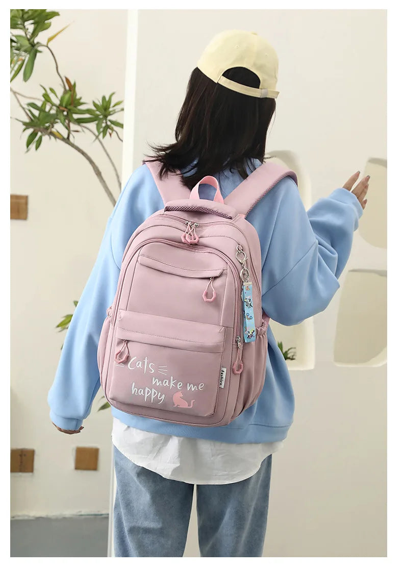 Backpack School Bag Girl Back Pack For Children Kid Child Teenager Female Class Schoolbag Primary Women Bagpack Teen Bookbag Kit