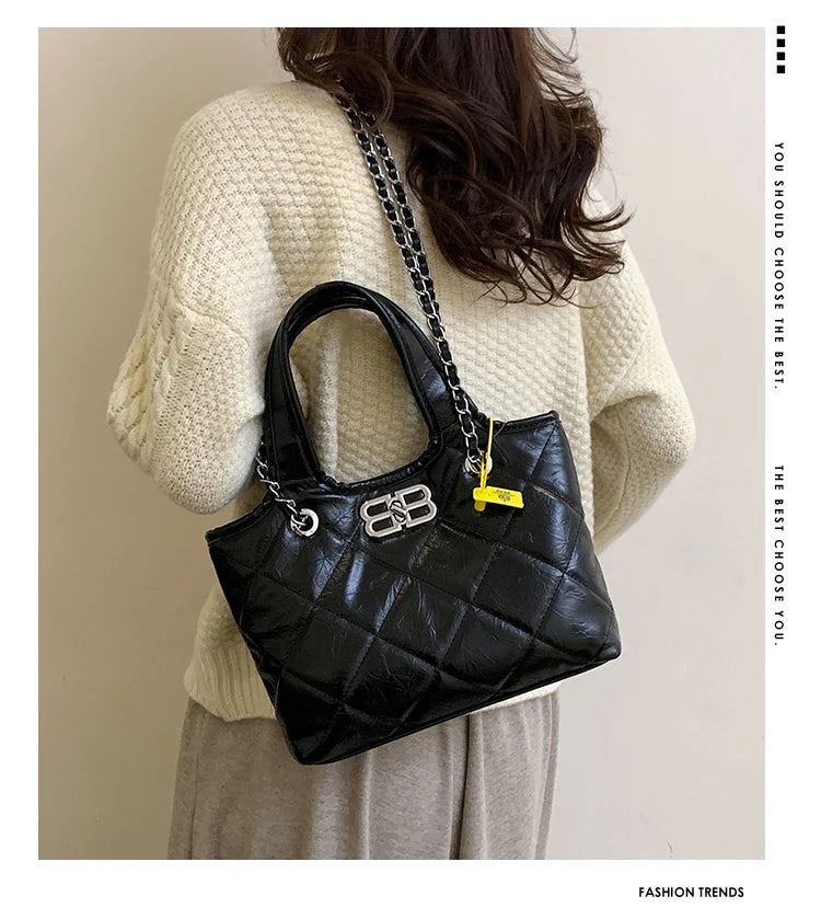 Luxury Brand Popular Classic Handbags For Ladies, Leather Tote Bags With Crossbody, Elegant Women's Fashion