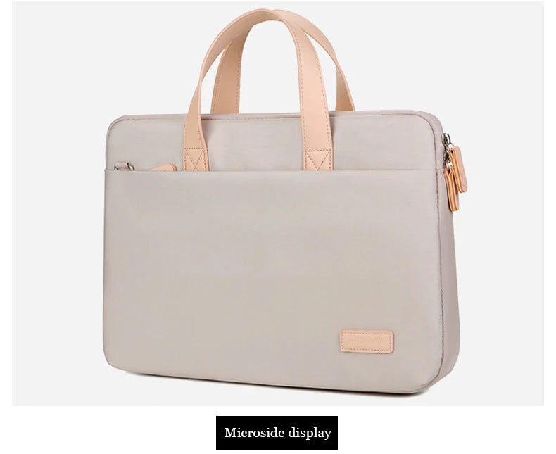 Lightweight Laptop Bag Portable Women Business Shoulder Messenger Bag  14/15 Inch Handbag Waterproof Storage Bags Briefcases