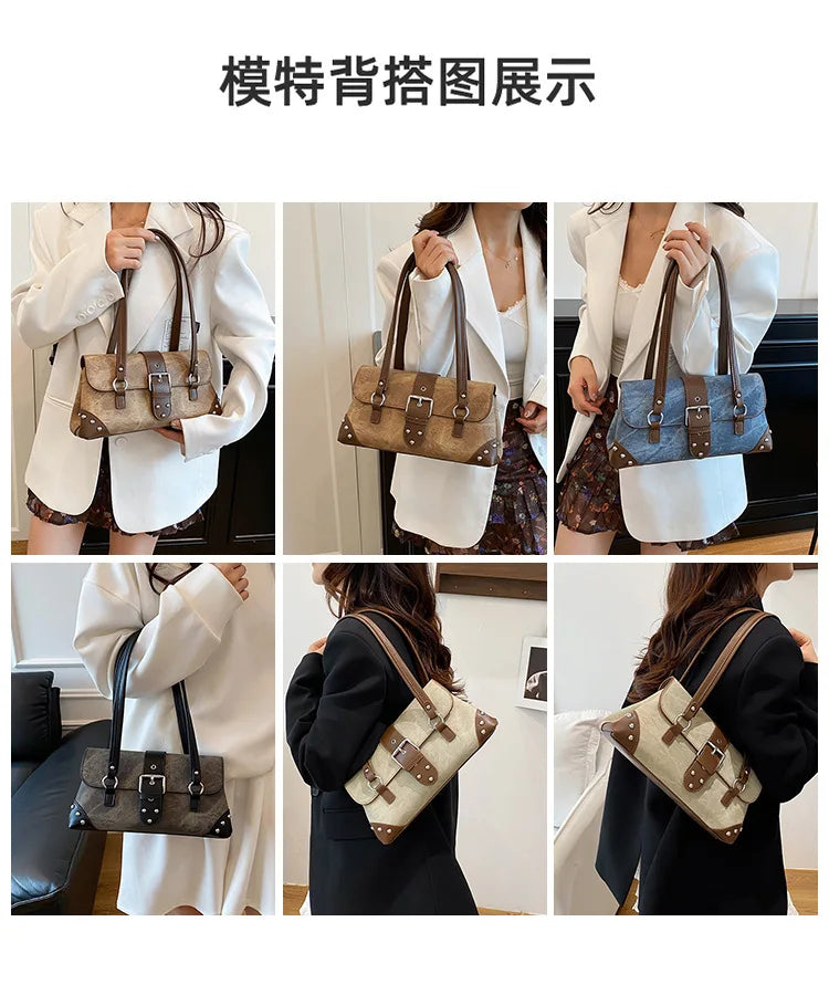 2025 Luxe Underarm Bag, Niche Shoulder Purse for Women, Fashion Commuter Tote, Chic Day-to-Night Bag, Versatile Sling Bag