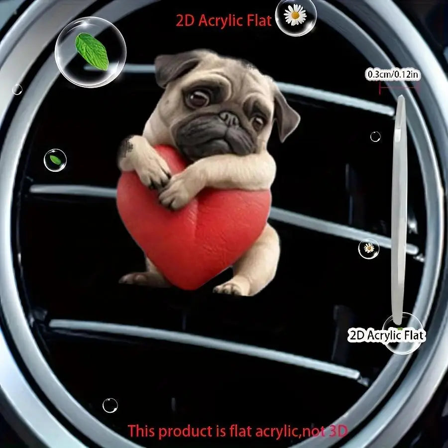 Cute Dog Air Freshener Diffuser Outlet Vent Perfume Outlet Ventilation Clips Car Air Decoration Clip Diffuser Interior Arom I2N2