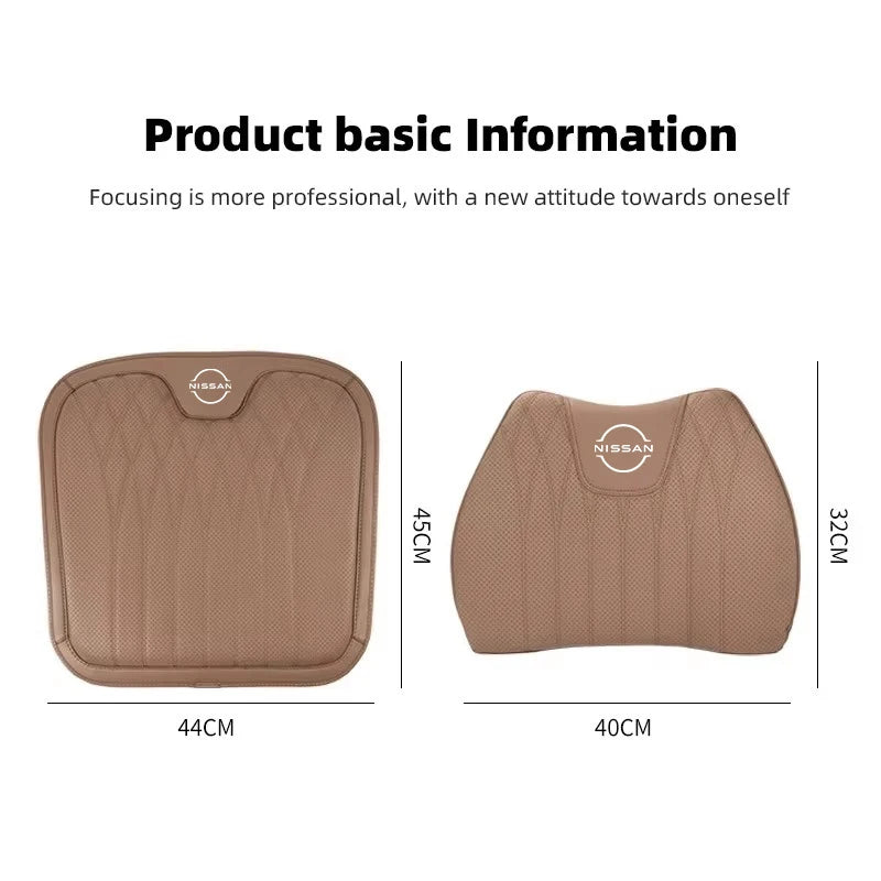 Car Interior Supplies Lumbar Support Back Seat Cushion Suit For Nissan Qashqai Juke Pulsar Sentra Altima Patrol Micra Rogue