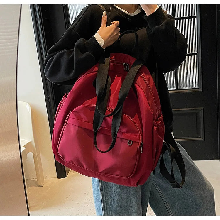 2025 New Leisure Trendy Light Luxury Handbag oulder Bag Korean Japanese Sle Multi-Use Lazy Wind Dual-Purpose Bapa