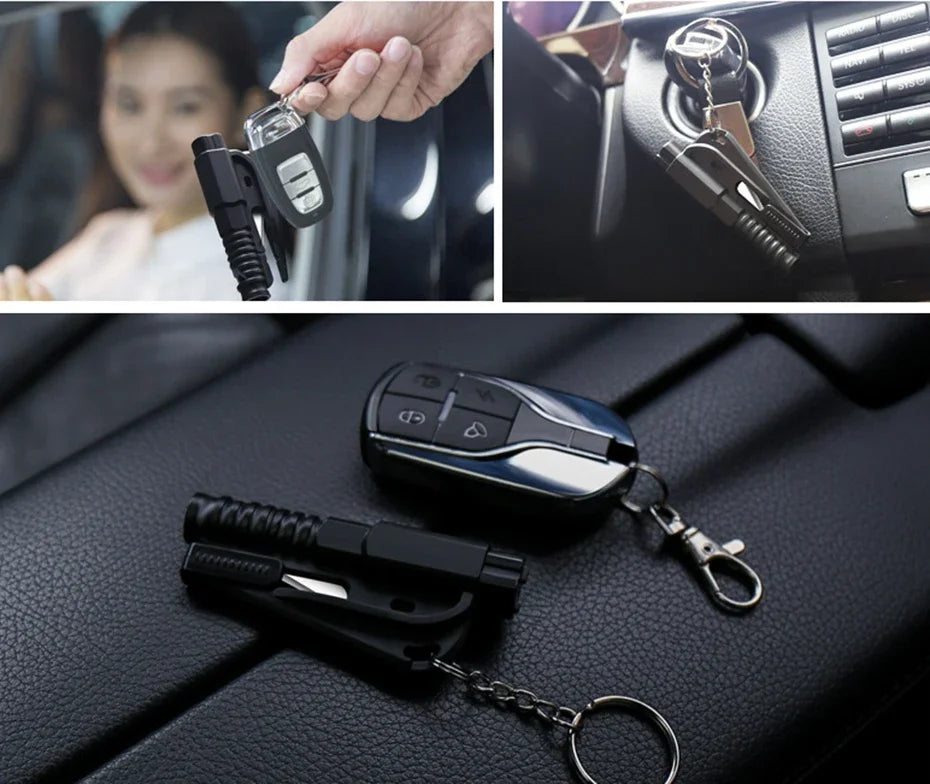 Mini Safety Hammer Keychain Escape Car Life-saving Escape Hammer Window Broken Emergency Glass Breaker