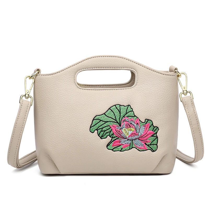 Retro Knurling Women Soft Pu Leather Top-Handle Bags Luxury Shoulder Crossbody Bags High Quality Purses and Handbags Sac A Main