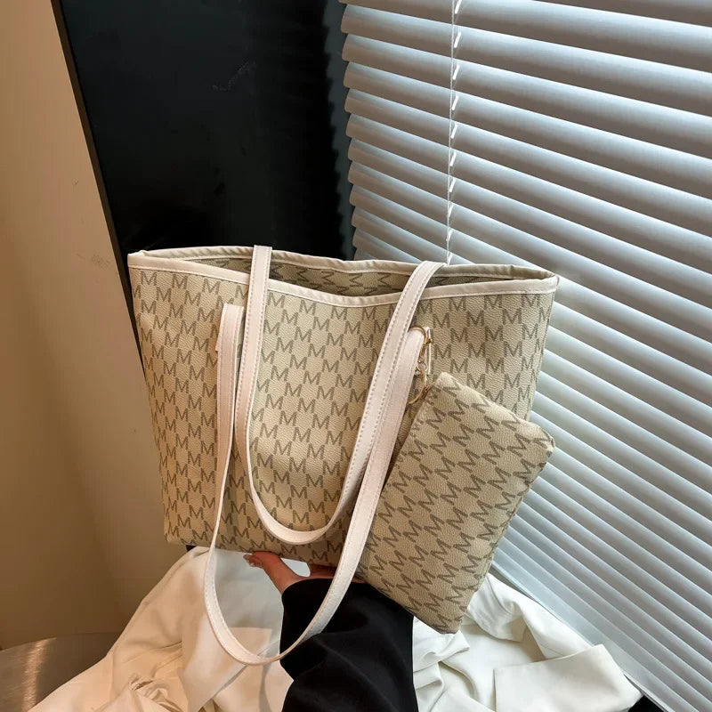 Luxury Women's Handbag Retro Casual Large Capacity Tote Bag Fashion Commuter Shoulder Bag High Quality Women Bag With Coin Purse