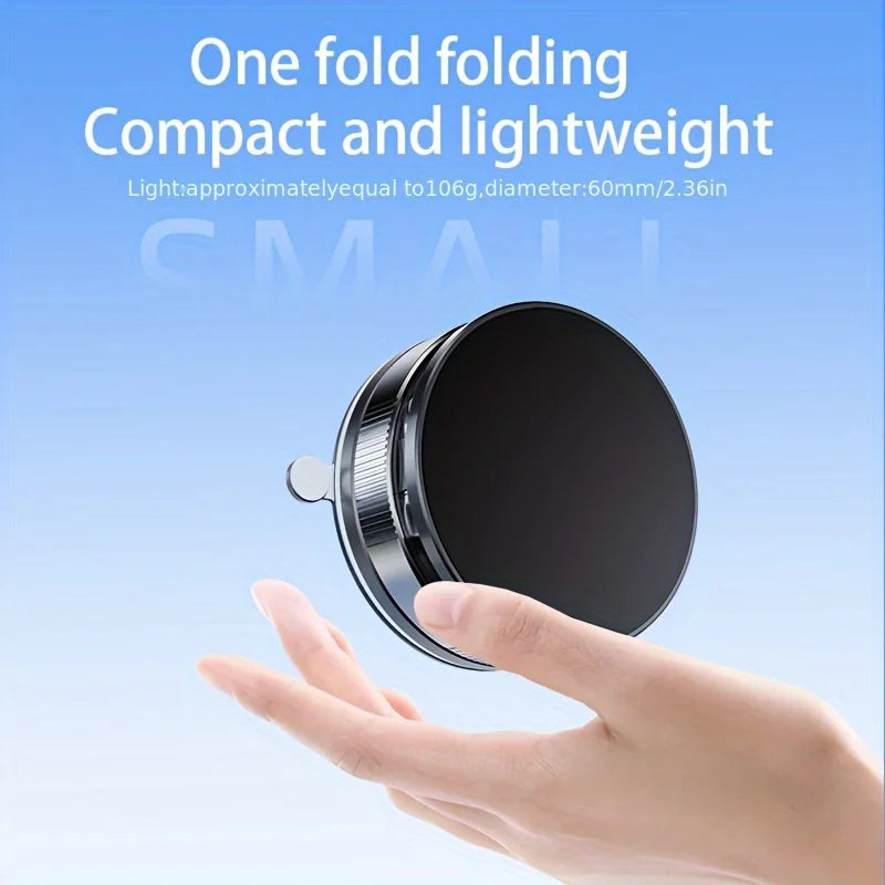 Magnetic Car Phone Mount with Adjustable 360° Rotation - Strong Suction Hands-Free Holder for Safe Driving Daily Commute