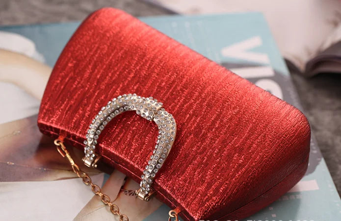 2024 Evening Clutch Luxury Women Gold Shoulder Bags Fashion  Chain Handbag Dinner Handbag Wedding Cocktail Party Coin Purse