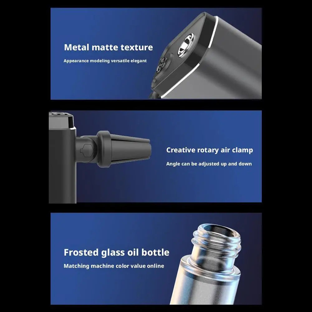 Smart Car Aromatherapy Diffuser Essential Oil Mist Humidifier Air Freshener Vent Clip Fragrance Diffuser For Auto Aromatherapy