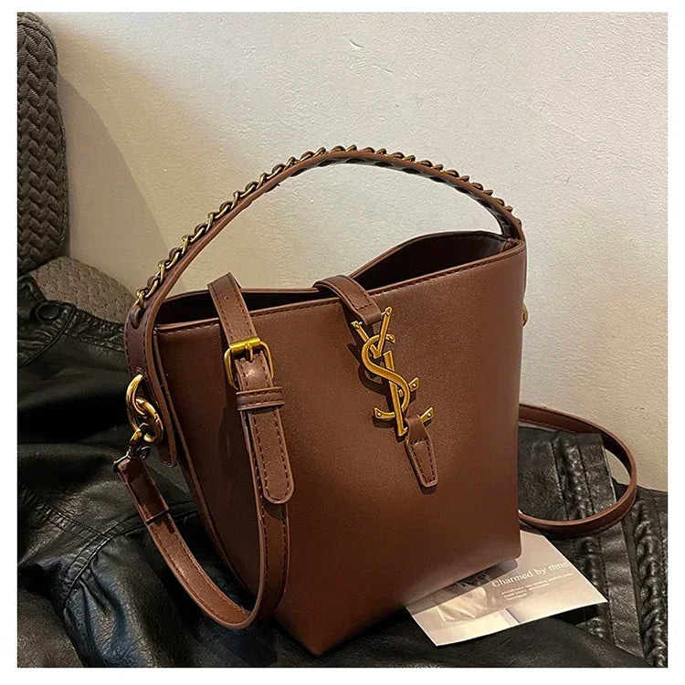 2025 Summer New! Light - Luxury Women's Bucket Bag - High - End Niche Design, Stylish Shoulder Messenger for All Occasions