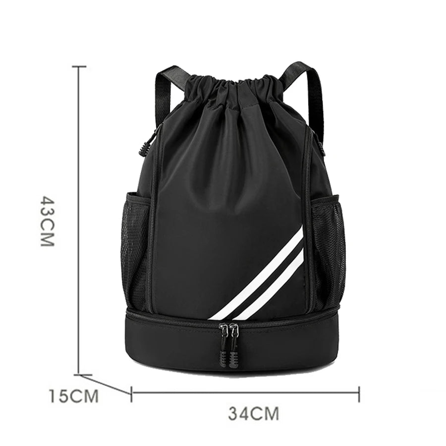 Fitness Gym Bag Backpack Women Men Basketball Backpack Outdoor Soccer Football Storage Bags Training Drawstring Sports Knapsack
