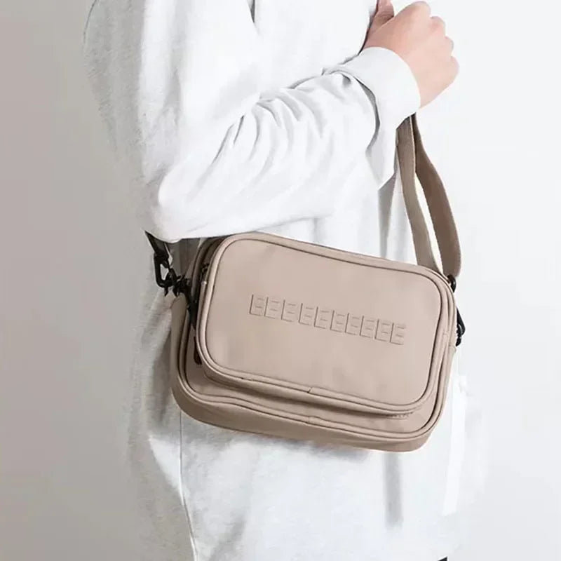 Luxury Design 3D Letters Crossbody Messenger Small Bag Unisex Belt Bag Versatile Travel Waterproof Purse Zipper Shoulder Bag