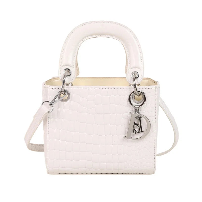 Women's Princess Diana - Style Glossy Crocodile Shoulder Bag - High - End,Versatile Messenger for On - the - Go luxury designer