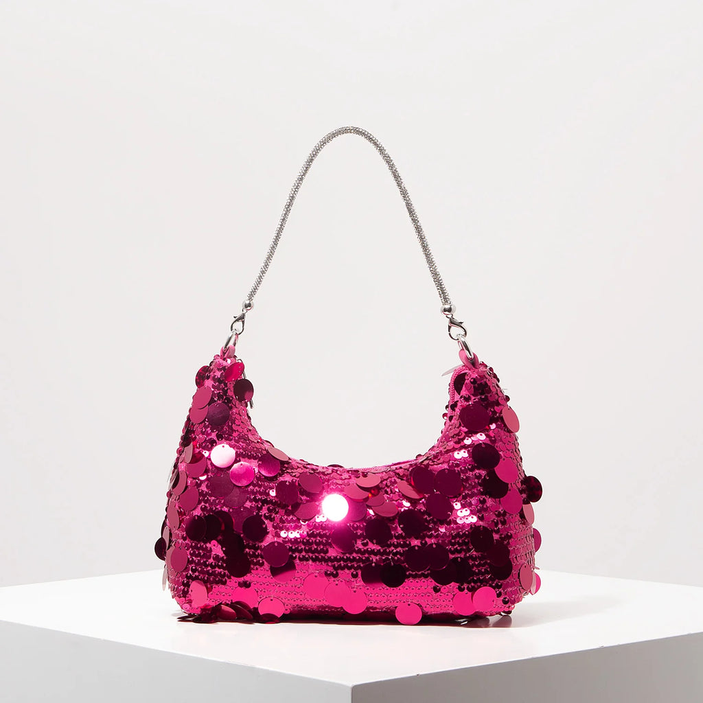 Luxury Sequin Bag，Concert Shoulder Bags，Prom Bag Dresses for Women，Bag for Women Elegant，Wedding Items，Party Bag（Random Pattern）