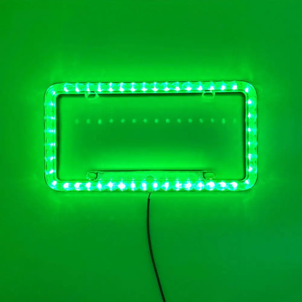 LED License Plate Frame Light 12V Car Rear License Plate Frame LED Lights With Multiple Light Modes Auto Accessries