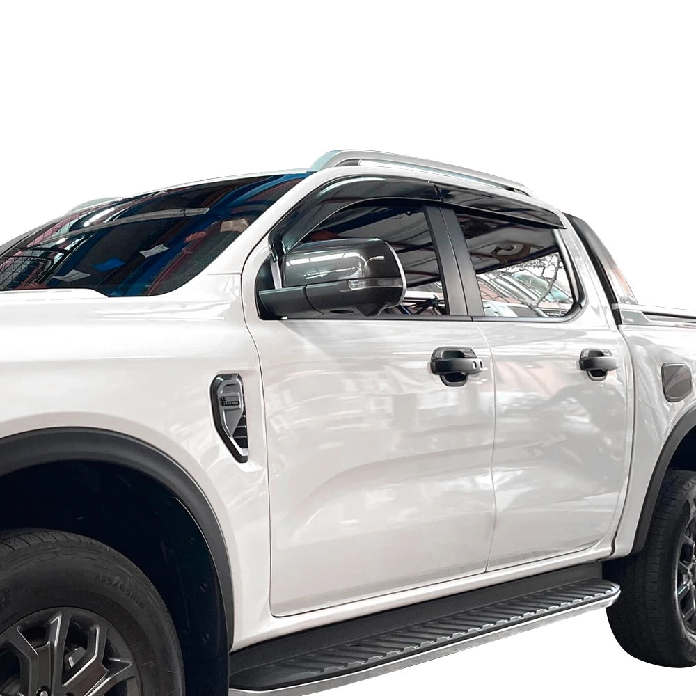 Sun Rain Guard Window Dflectors Window Visor  for Ford Ranger Raptor Next Gen 2023 2024 Double Cabin Model Weather Shield  4PCS