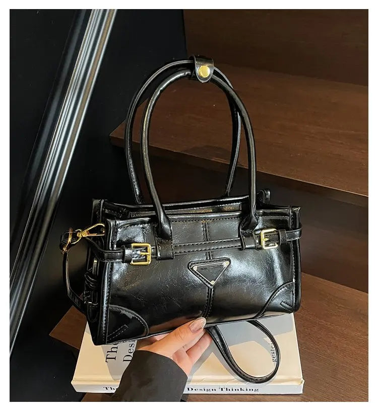 New Model In 2025 Underarm Comfortable Charming Graceful Retro Popular Maillard Style Exquisite Shopping Bag