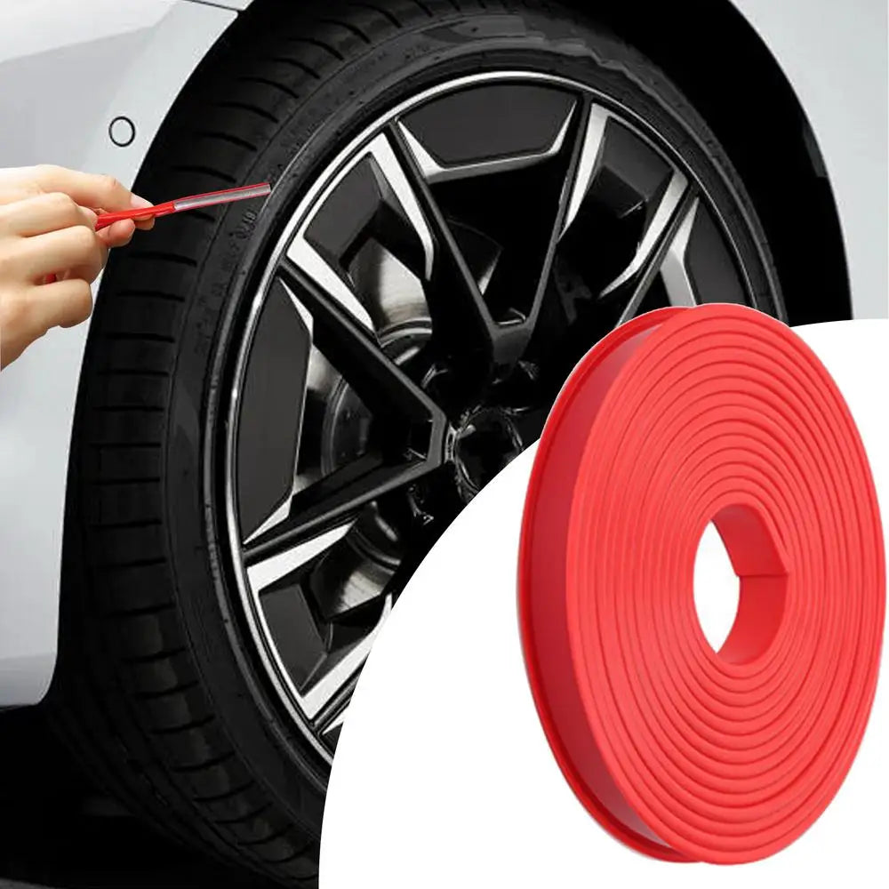 Wheel Rim Protector 9.8 Ft Portable Wheel Protection Trim Car Rim Guards Decorative Automotive Rim Protector Wheel Protector
