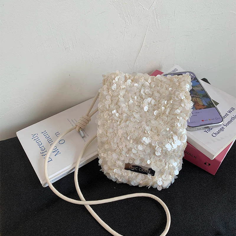 2025 New Large Sequined Bags for Women Are in Trend This Year – Large-Capacity Tote Bags with a Stylish Texture, Suitable as Sho