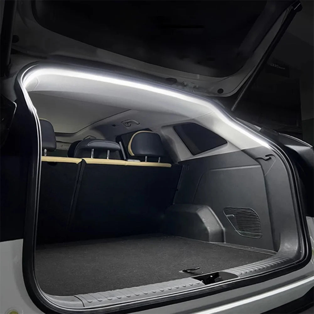 LED Car Trunk Light Strip 2/4M No Drilling Dynamic Flowing Light Strip Car Trunk Ambient Lighting Strip for Truck Trunk Decor