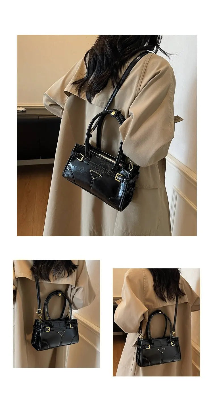 New Model In 2025 Underarm Comfortable Charming Graceful Retro Popular Maillard Style Exquisite Shopping Bag