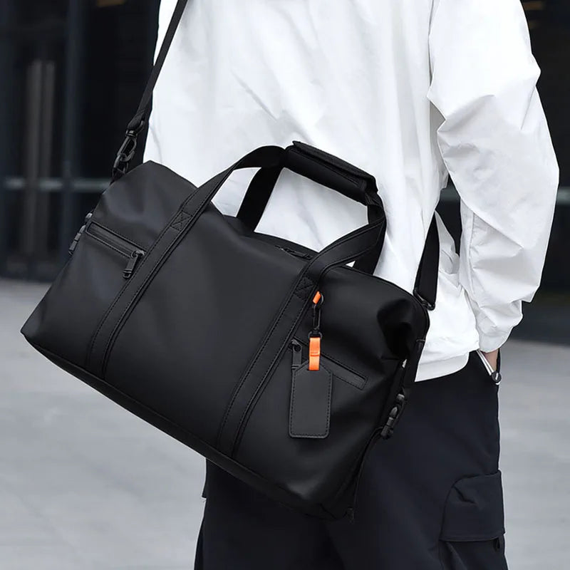 Gym Bag Men Hand-Held Luggage Bag Short Distance Large Capacity Travel Luggage Bag Business Trip Lightweight Travel Leisure Bag