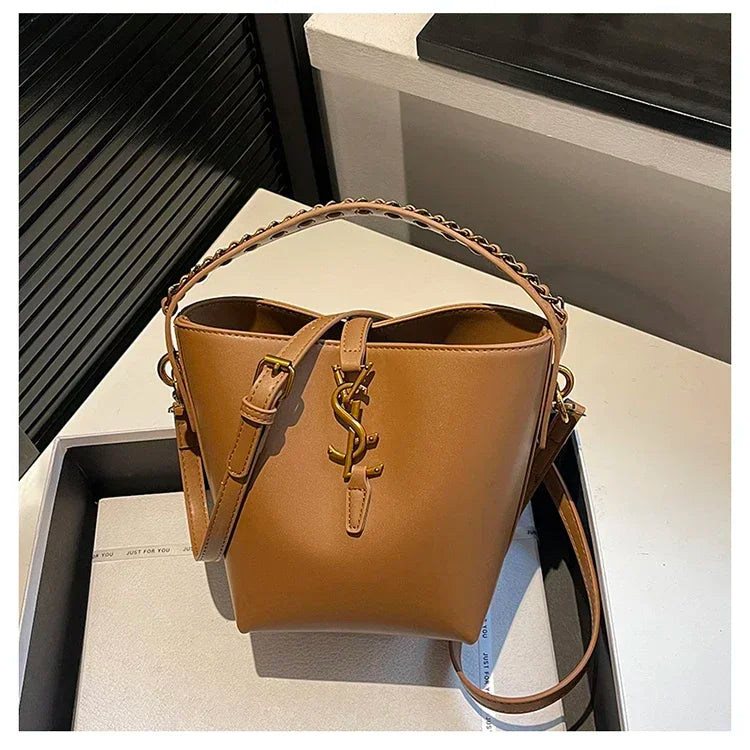 2025 Summer New! Light - Luxury Women's Bucket Bag - High - End Niche Design, Stylish Shoulder Messenger for All Occasions
