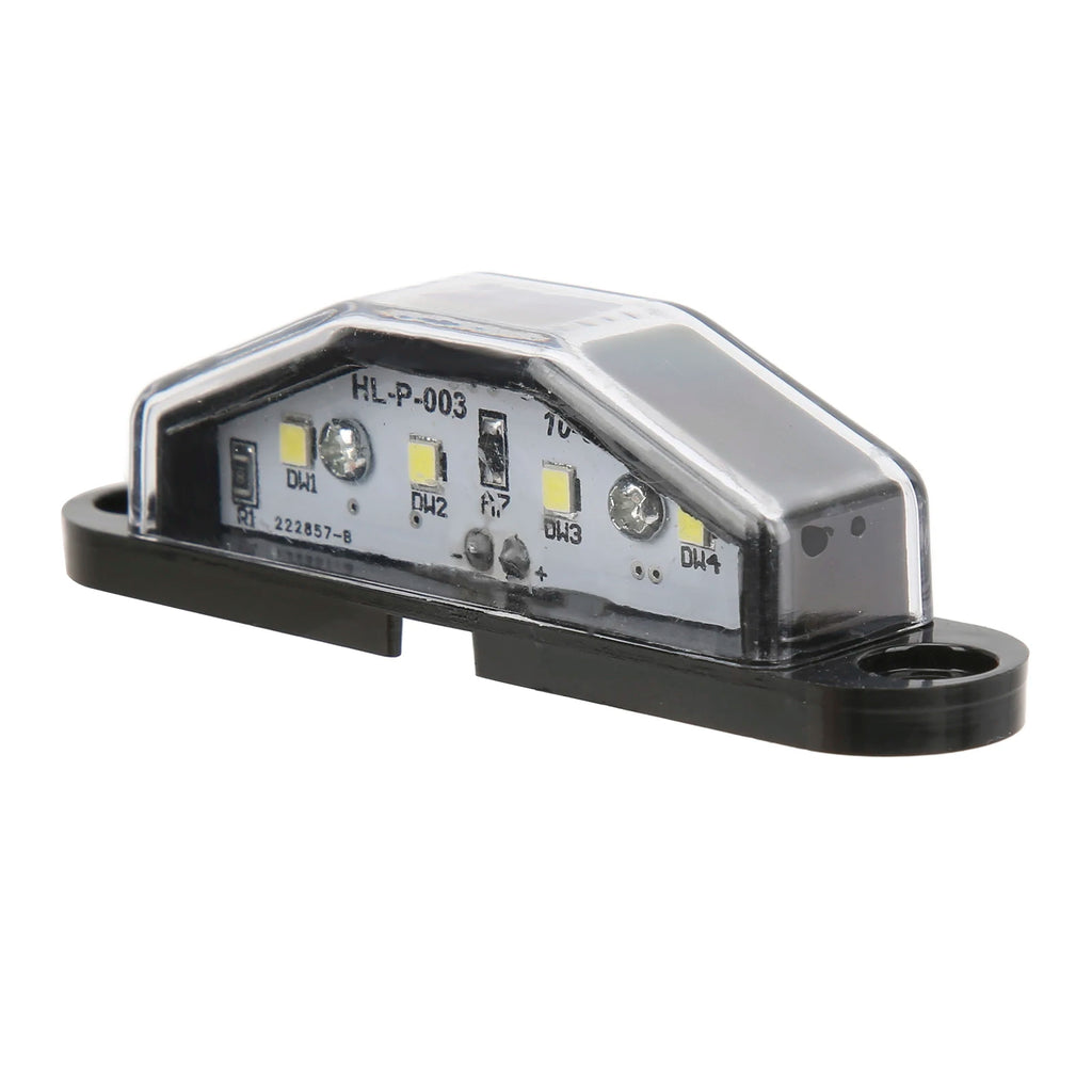 4‑LED License Plate Light 10‑30V IP67 Waterproof Durable Lamp For Trailer RV Van Truck