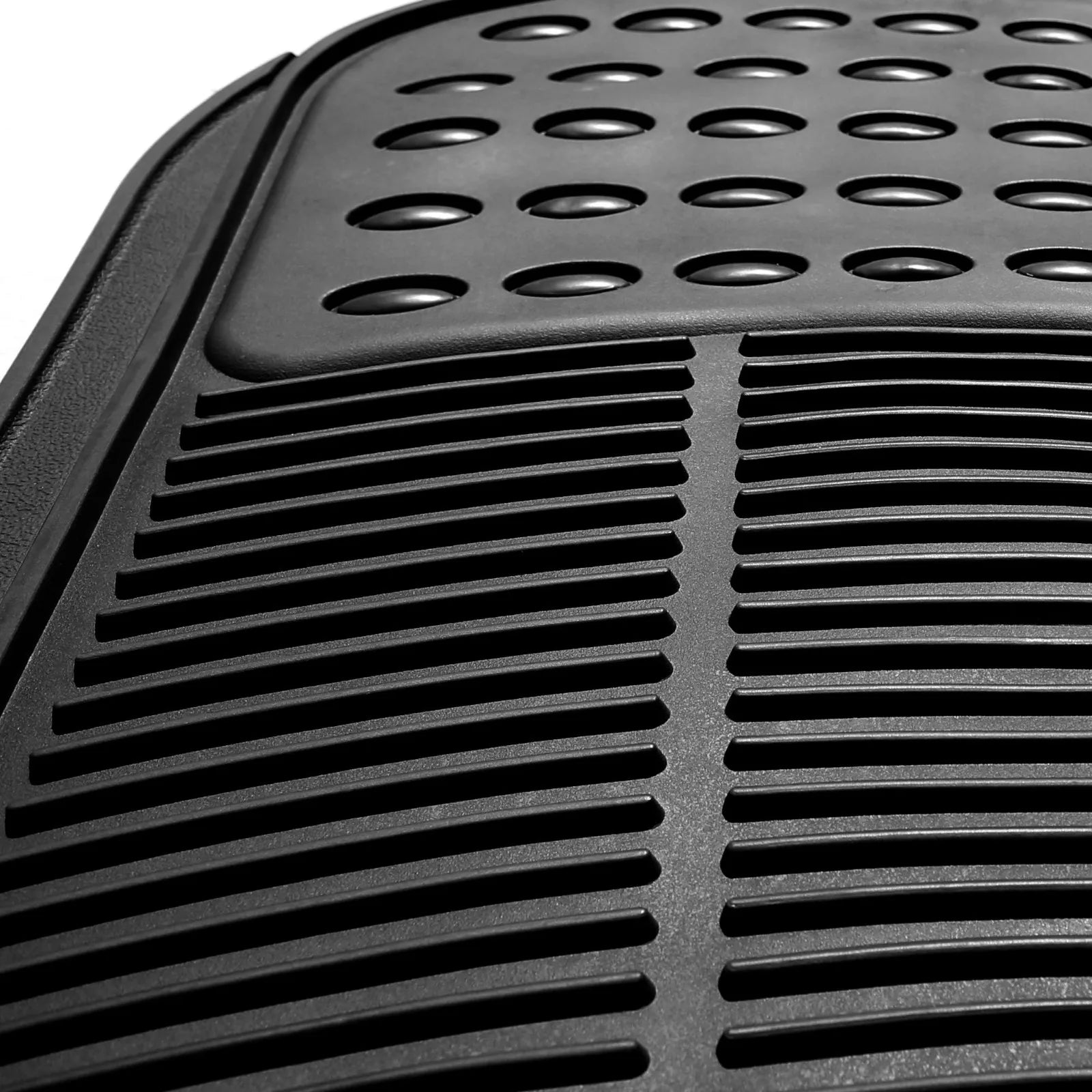 (4PC)  All Weather Car Floor Mats, Universal Design, Car Floor Mats With Grip Ridges, Waterproof, For Cars, Trucks And SUVs