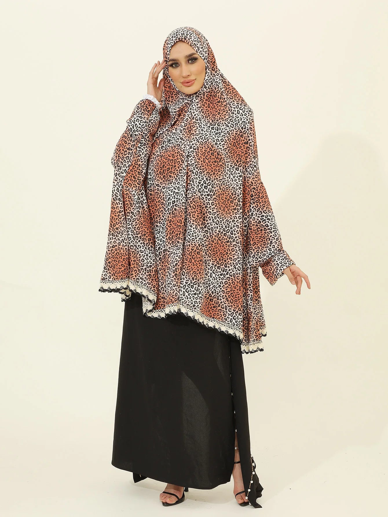 Islamic Clothing for Women | Abaya Dress with Hijab Set | Muslim Prayer Clothes for Hajj and Everyday Wear，Suitable For , Prayer