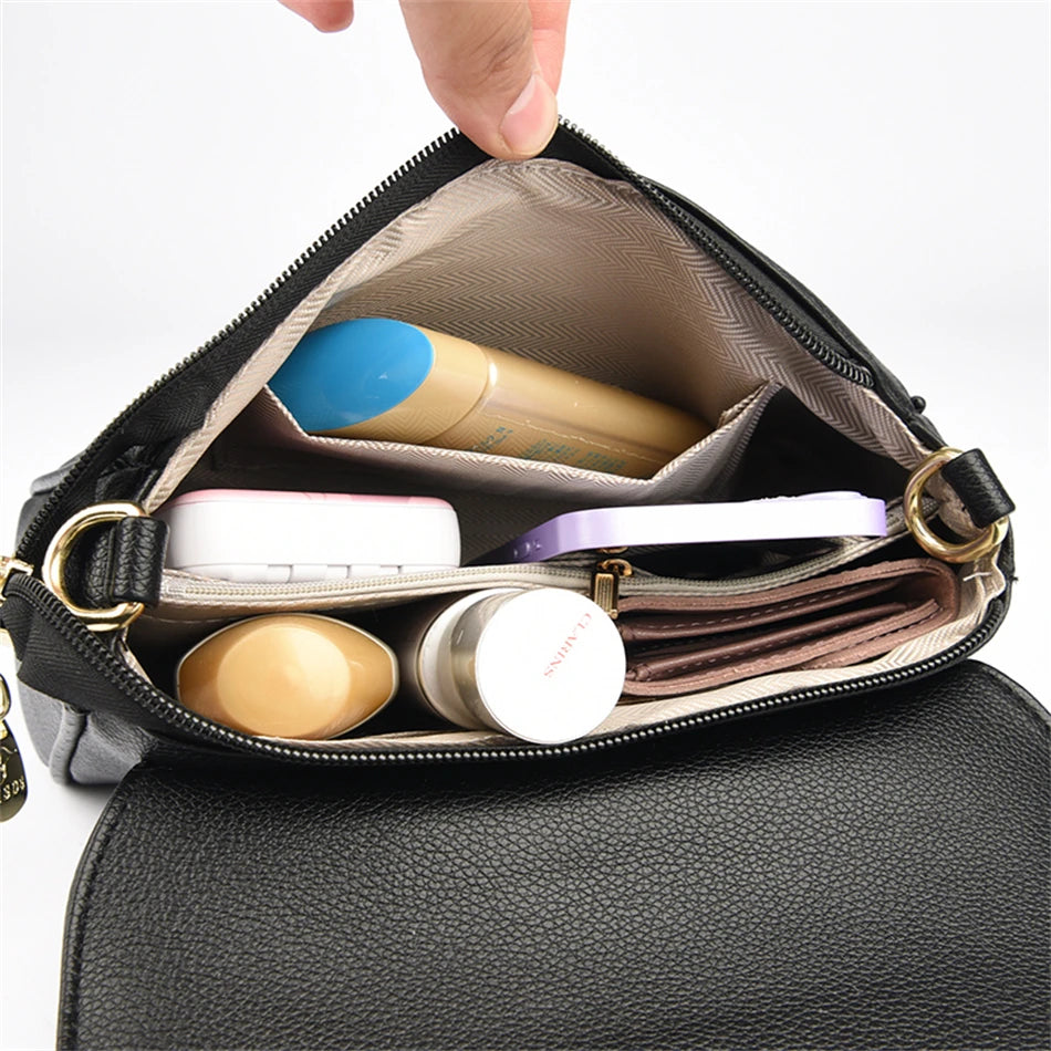 Luxury Designer Ladies Handbags High Quality Leather Shoulder Bags for Women 2024 Female Crossbody Bag Purses and Handbags Sac