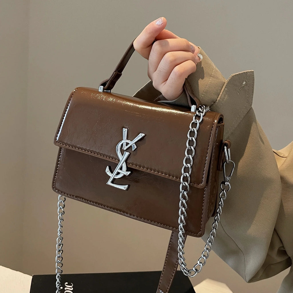 Designer style bag - 2025 hit product - Retro high-end evening bag Classic and versatile chain strap crossbody small square bag