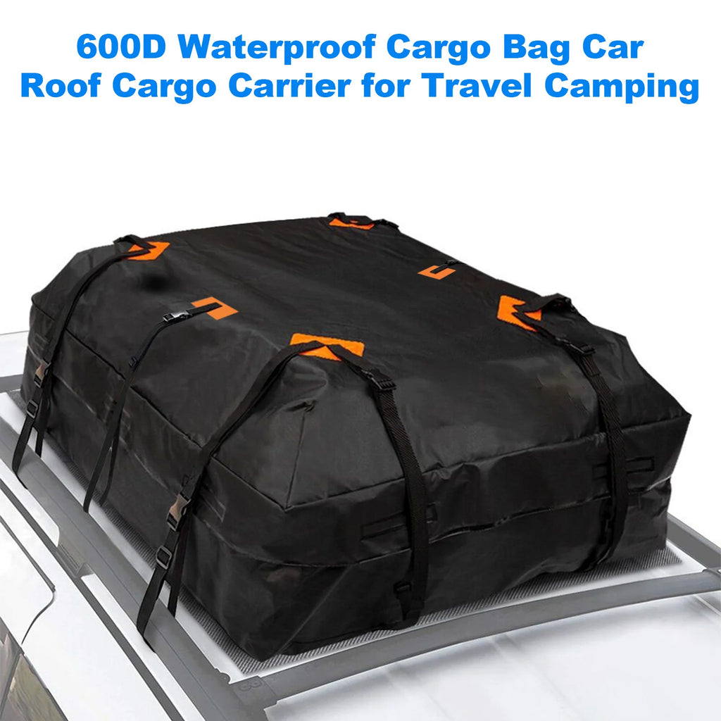 Universal Car Roof Cargo Bag for Vehicles with or without Roof Rack Crossbars Cargo Carrier Storage Bag 20 Cubic Feet Foldable