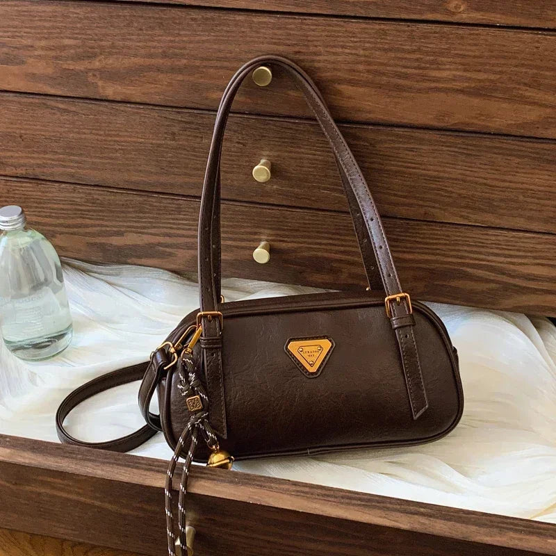 2025 Hot - Selling! Women's PU Leather Top - handle Bag - Fashionable Messenger Design, Vintage - Chic Tote for Ladies
