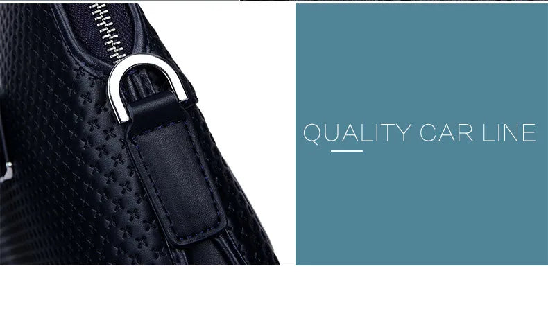 Leather Laptop Bags For Men Luxury Handbags Man Shoulder Computer Notebook Bag For 14.1" Macbook Air DELL HP ASUS 2025 Fashion