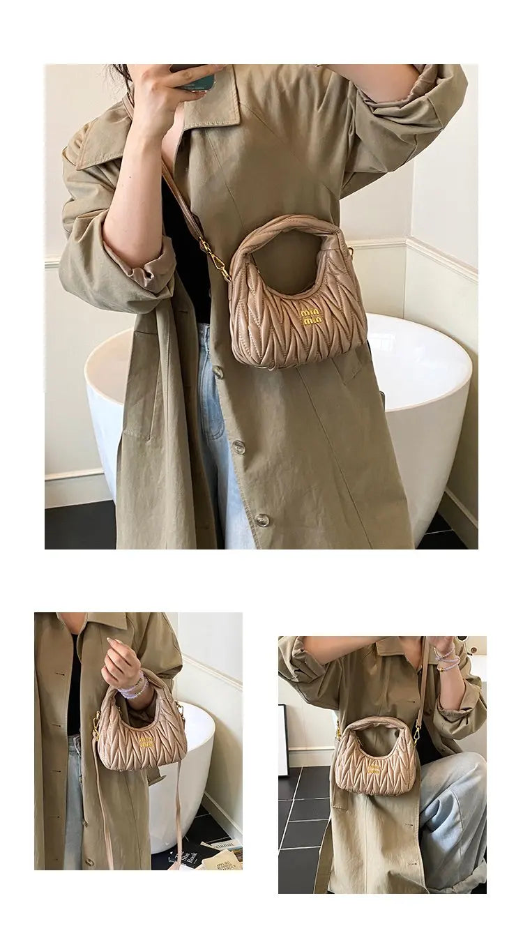 Luxury Ladies Shoulder Bag Made Of Premium Leather Boasting Paris Style And Casual Vintage Trendy Look