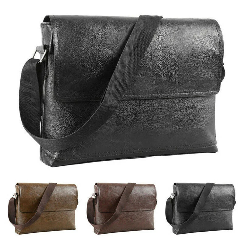 Luxury Men Sling Bag Leather Side Shoulder Bag For Husband Gifts Business Messenger Crossbody Bag Outdoor Male Handbag