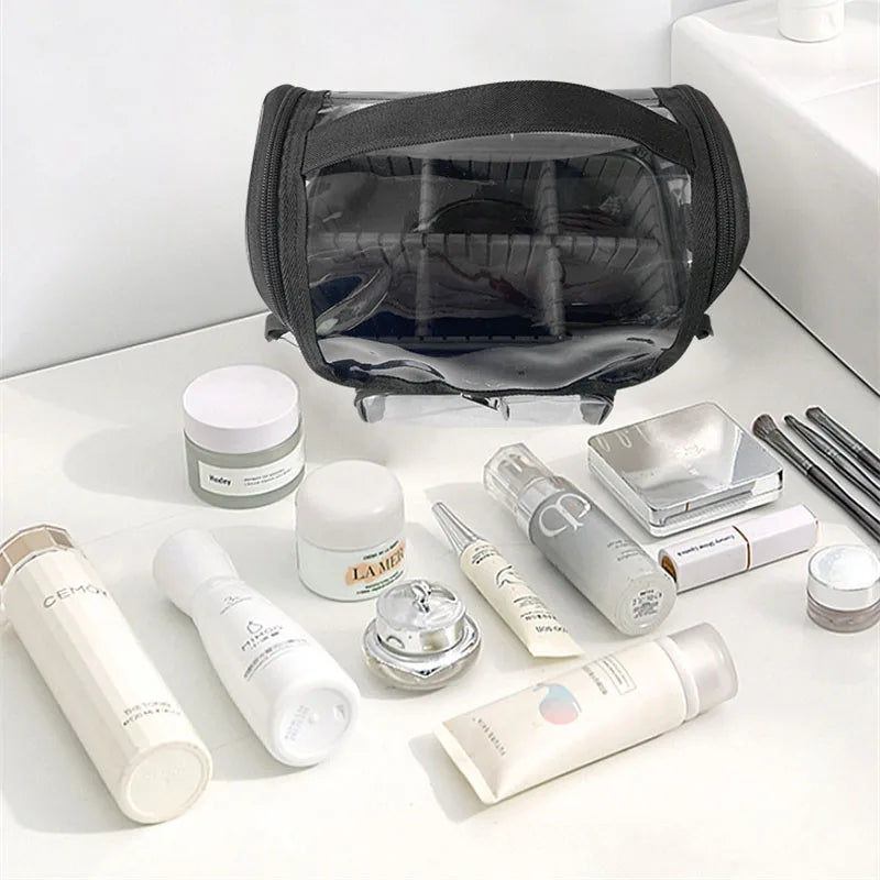 Cosmetic Makeup Tools Bag Large Capacity Makeup Brush Holder Travel Makeup Artist Bag Waterproof Cosmetic Organizer with Divider