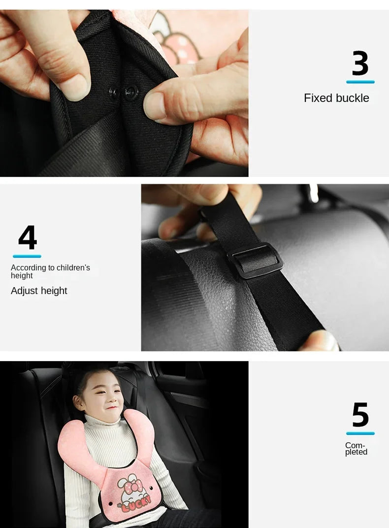 Kids Seatbelt Cushion Seat Belt Pillow Shoulder Pads Cushion Car Seat Strap Covers Protective and Lightweight for Boys And