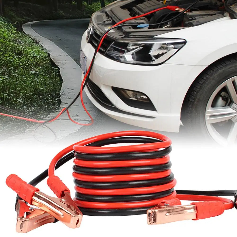 1.8 M 500A Car Battery Jump Cable Booster Cable Line Emergency Jump Starter Leads Van SUV Double-ended With Clamps Clips